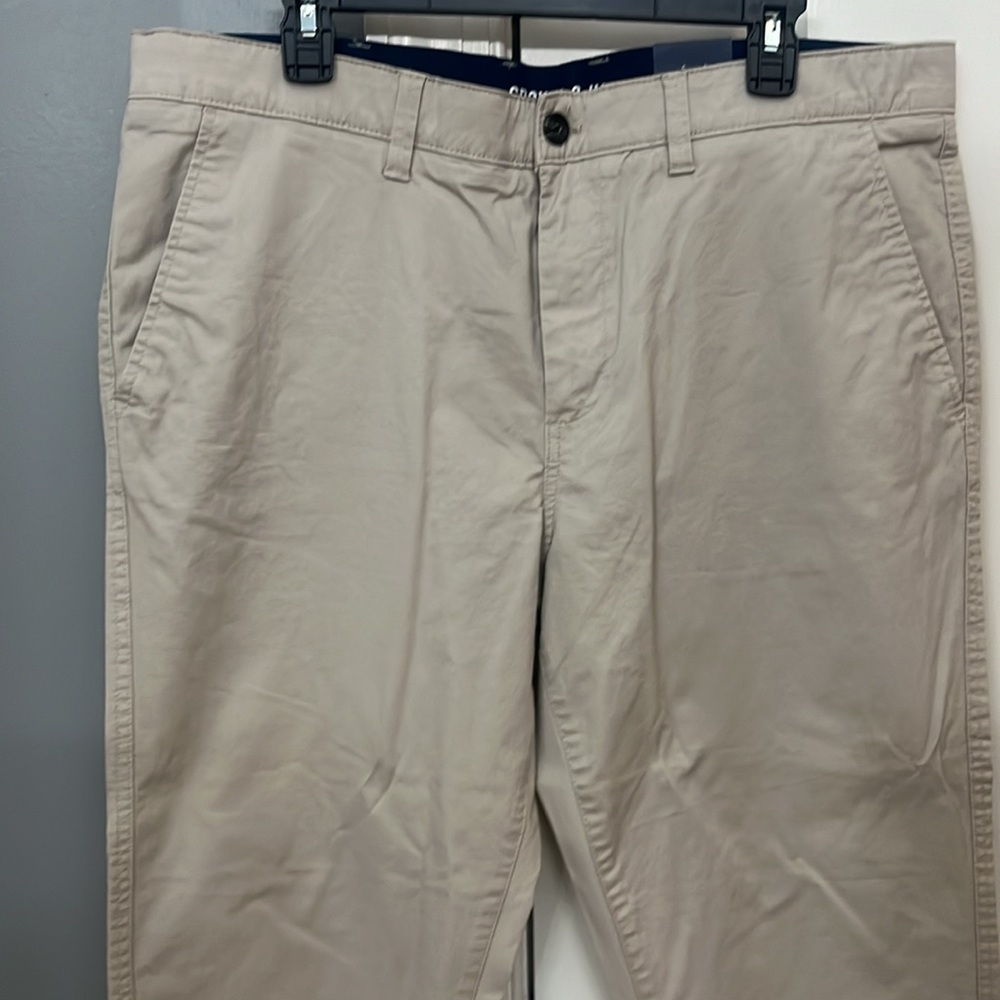 NWT! Crown & Ivy MOTION FLEX khaki pants 38X30 Men’s - Picture 4 of 16